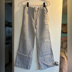 J. Crew Stone Wide-Leg Trousers